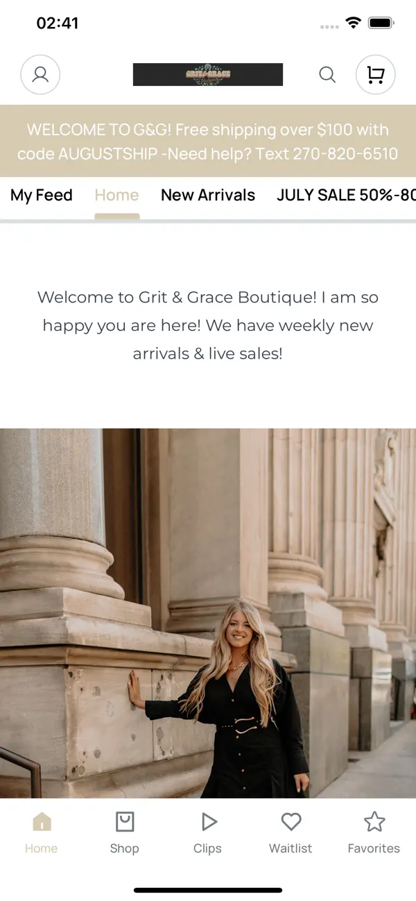 Screenshot #1 pour Grit & Grace Boutique