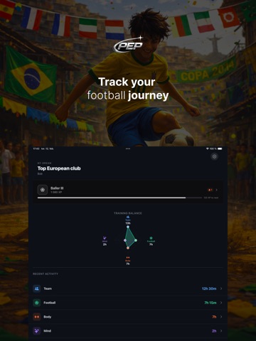 Pep - Pro Soccer Training iPad screenshot