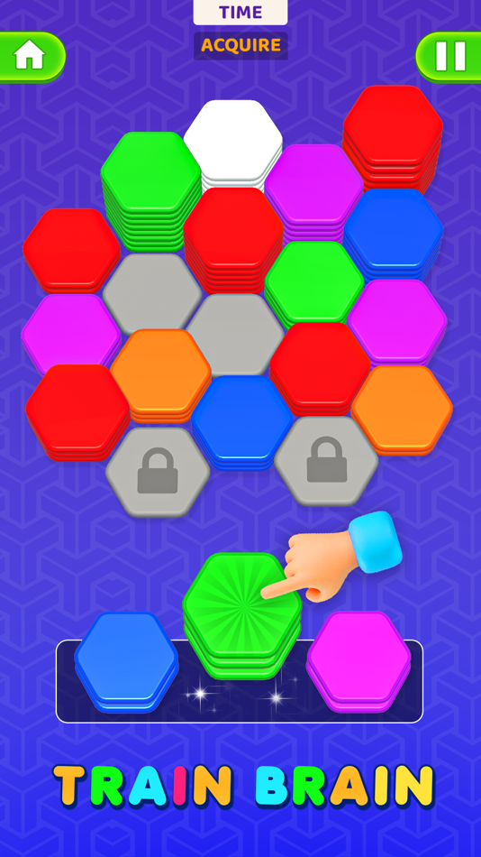 #4. Hexa Sort Merge: Stack Colors (iOS) di: Kashif Mahmood