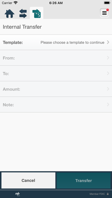 Middlefield Bank Business Screenshot