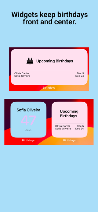 Birthday Reminders Tracker Screenshot 3 of 4