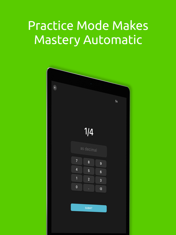 Decimal to Fraction Math Facts iPad screenshot