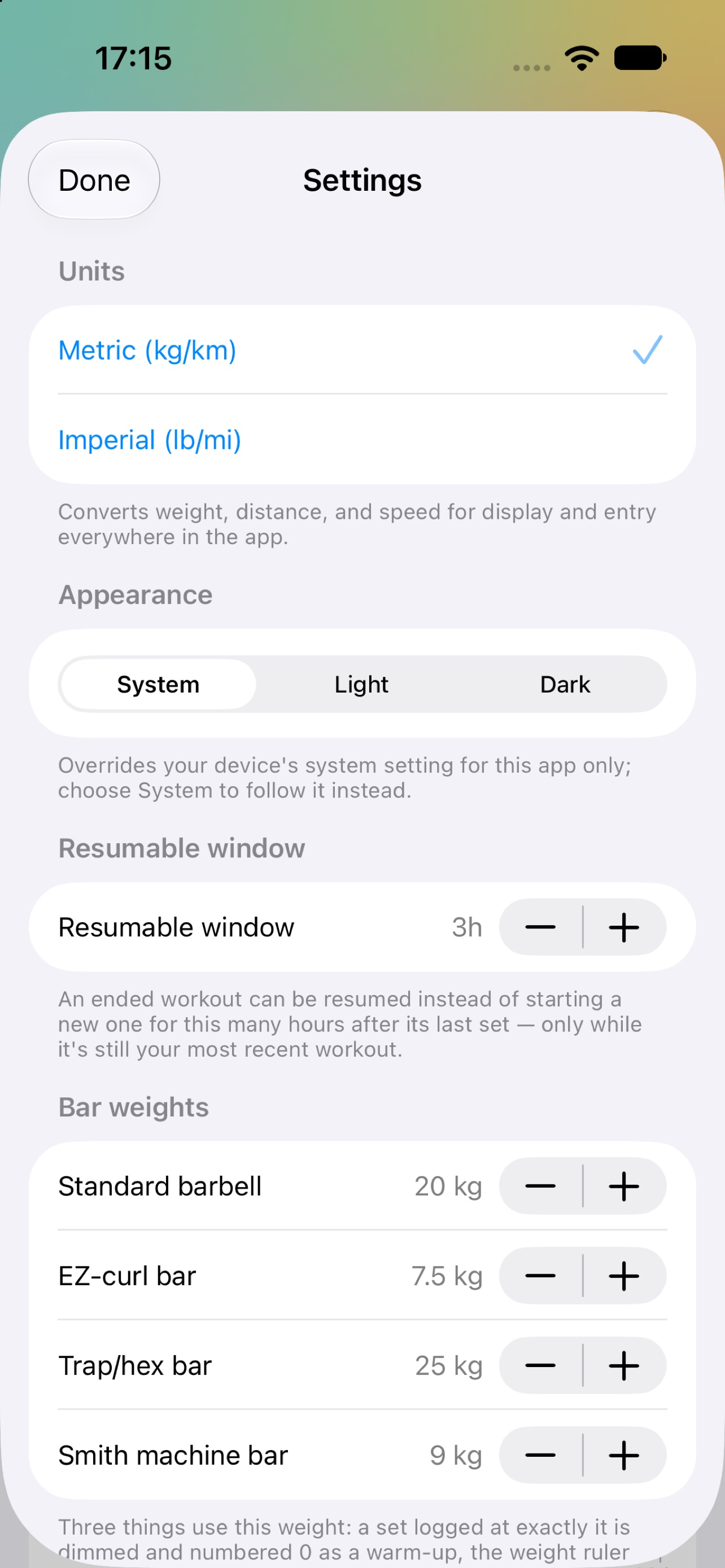 Screenshot 8 of Ironly: Strength & Cardio Log