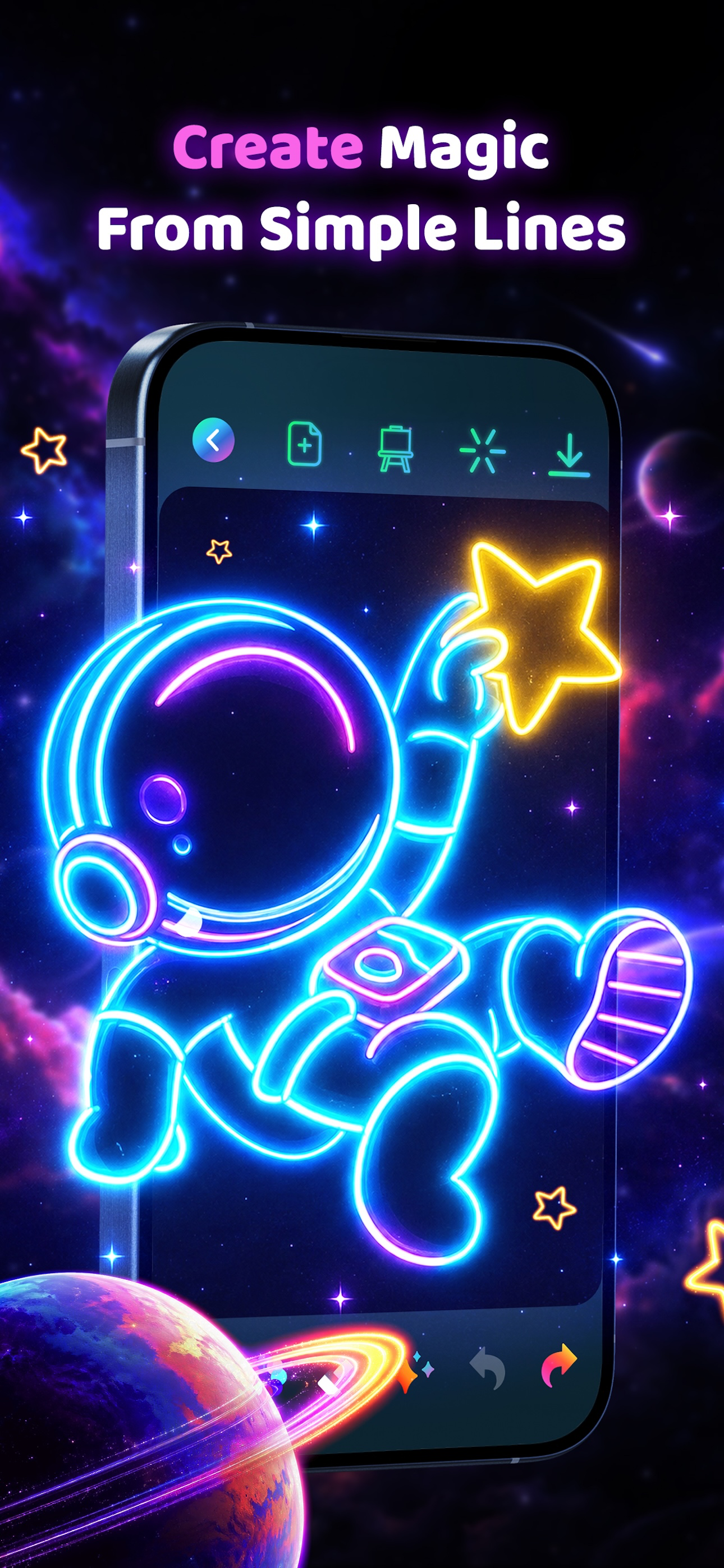 Doodle Magic: Glow Art Drawing
