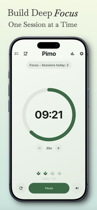 Pimo: Focus Timer Screenshot 1 of 4