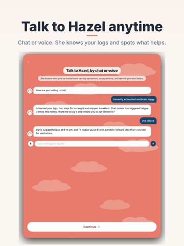 Hazel: Hashimoto's Support iPad screenshot