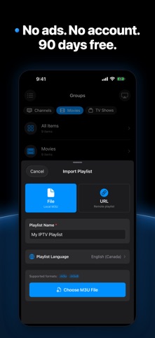 SimpleIPTV - IPTV & M3U Player Screenshot 5 of 5
