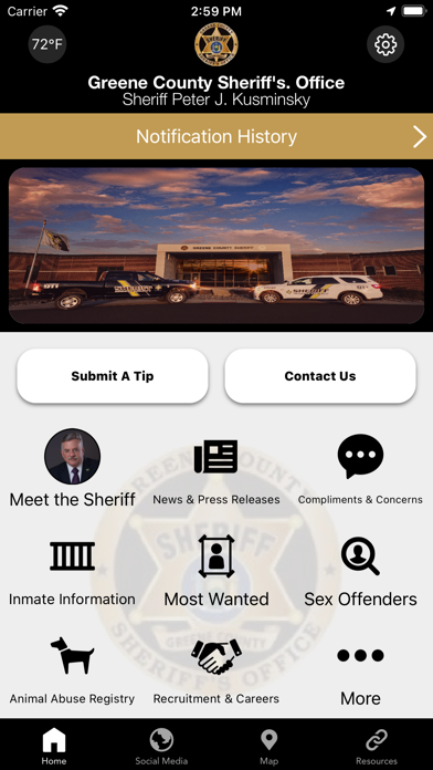 Greene NY Sheriff's Office Screenshot
