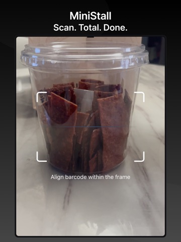 MiniStall: Barcode Checkout iPad screenshot