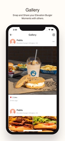 Elevation Burger VA screenshot