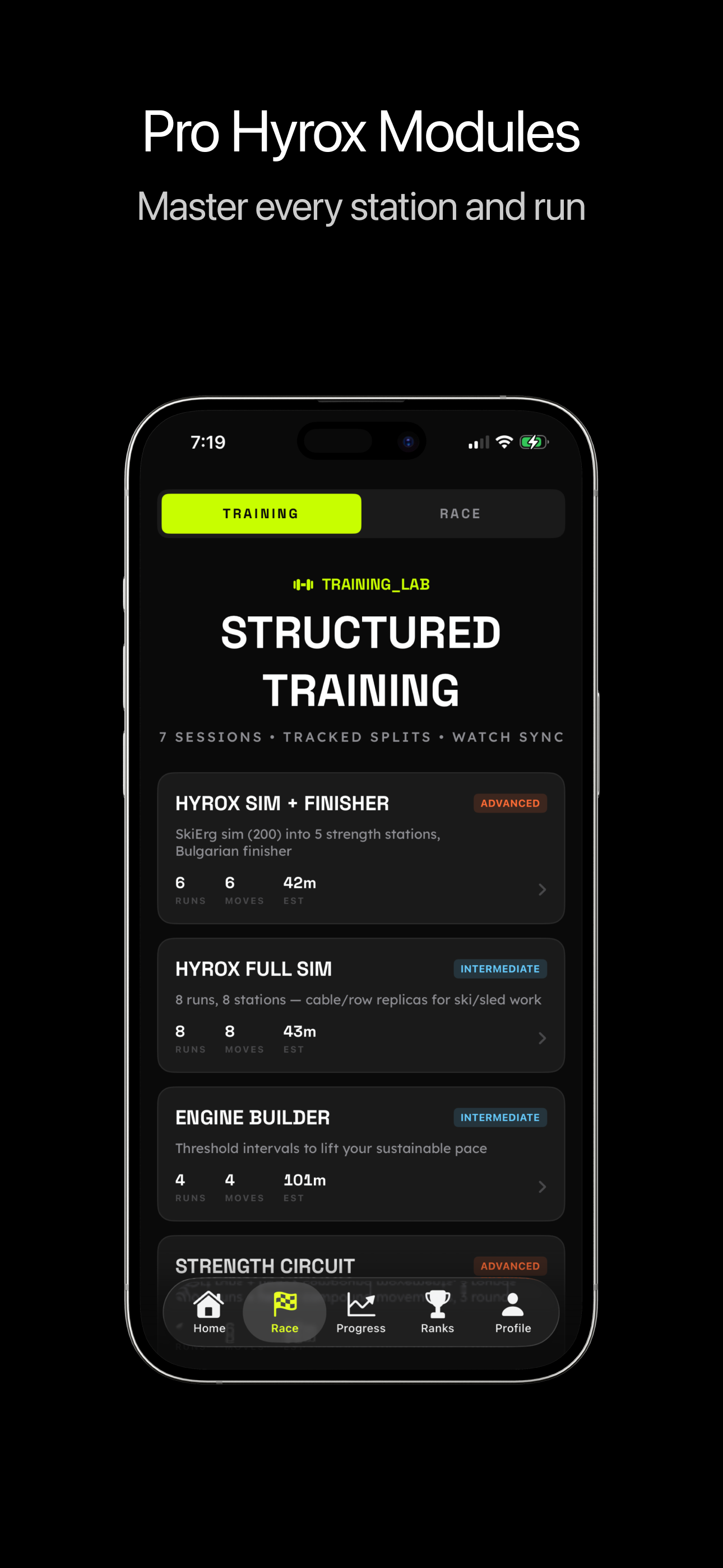 RoxLab - Hyrox Trainer screenshot 4