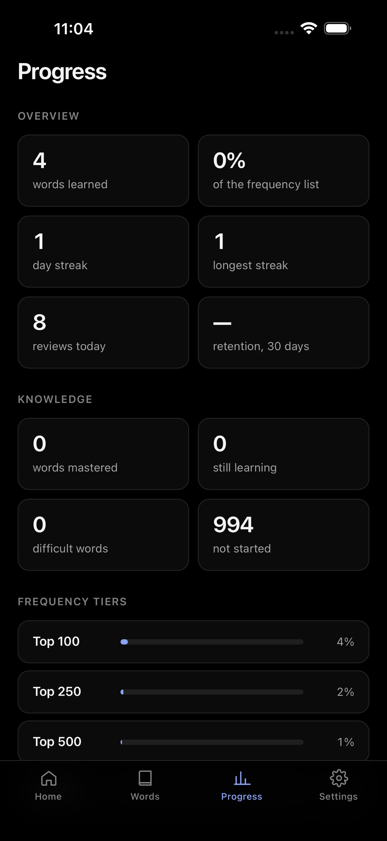 Screenshot 4 of Mille: French Vocabulary