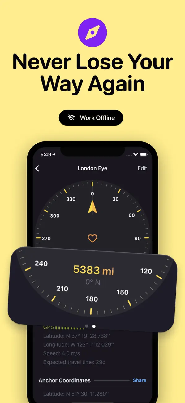 #3. Navigation Compass & GPS (iOS) Podle: Alexander Deplov