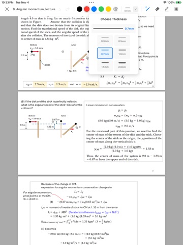 A ONE Notes iPad screenshot