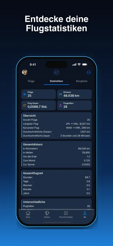 YourFlights - Flug Logbuch screenshot 5 of 10