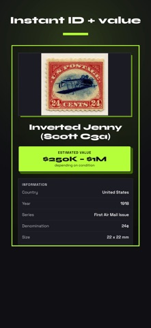 StampSnap: Stamp Value Scanner iPhone screenshot