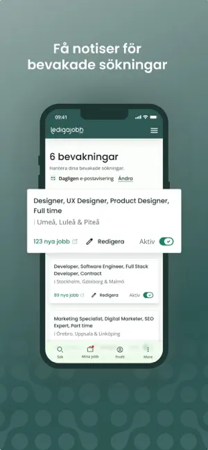 Ledigajobb.se iPhone screenshot 2