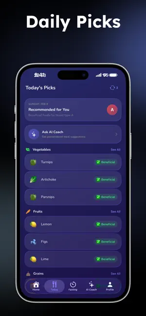 Blood Type Foods: AI Coach screenshot 2