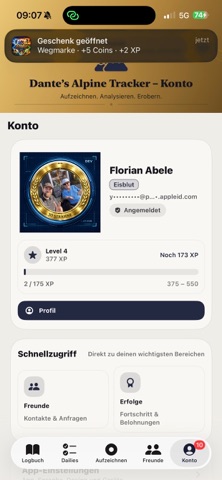 Dantes Alpine Tracker screenshot