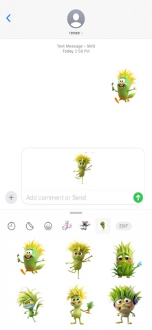 摇曳草贴纸 screenshot
