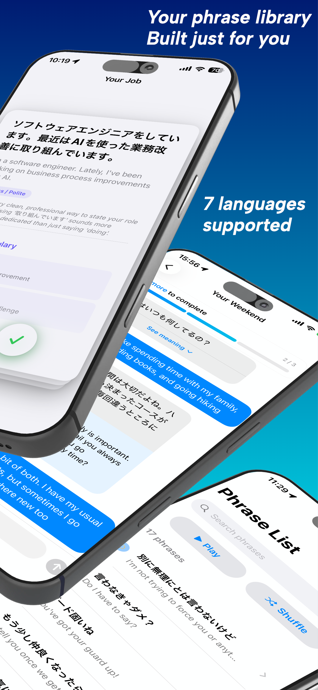 PHRAZE AI - Japanese & Korean screenshot 2