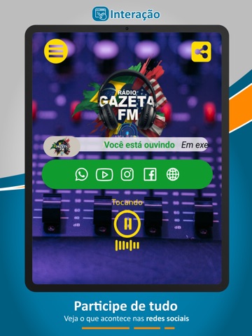 RADIO GAZETA FM USA BRA iPad screenshot