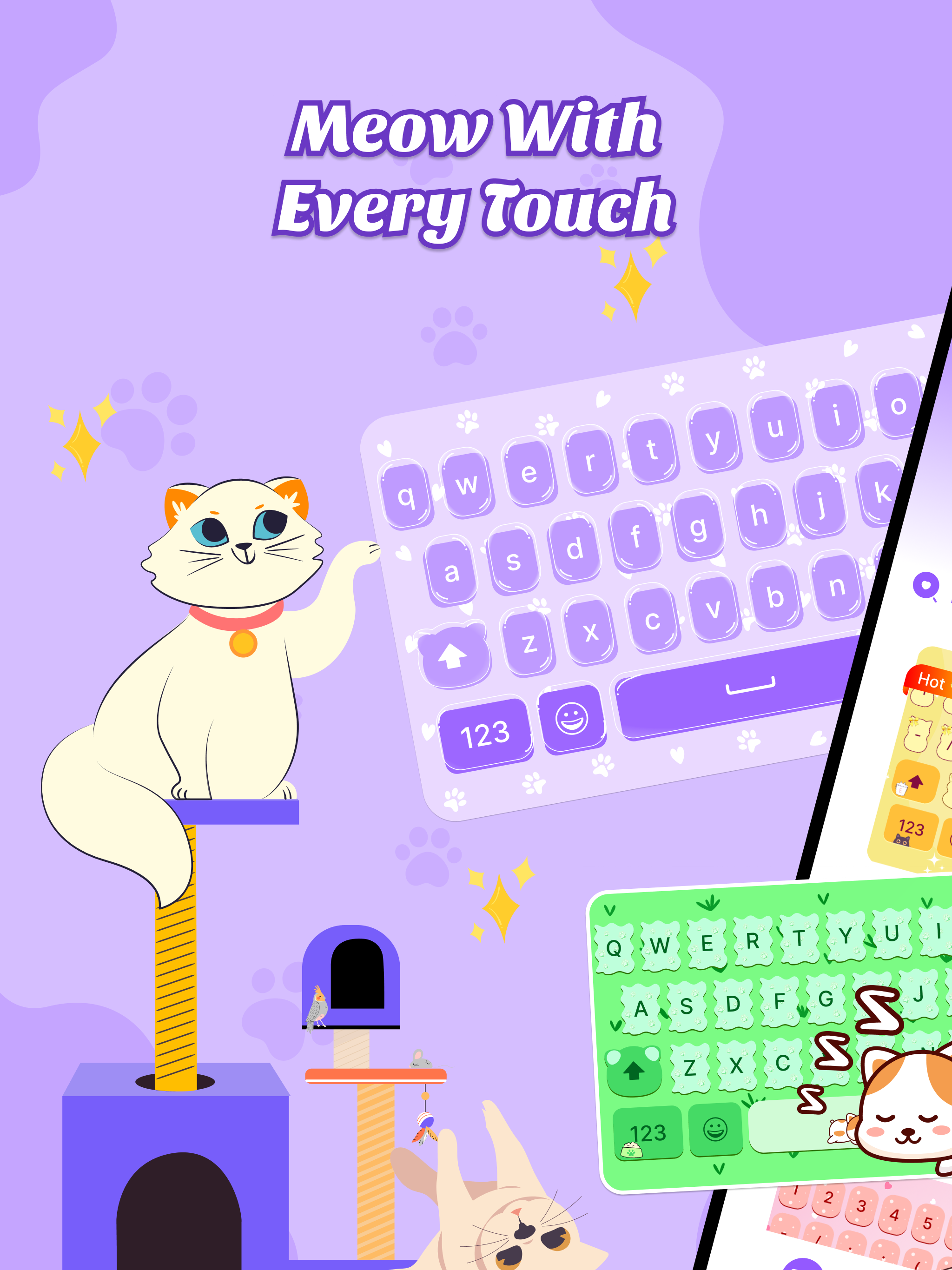 Cat Keyboard - Cute Kitty Skin