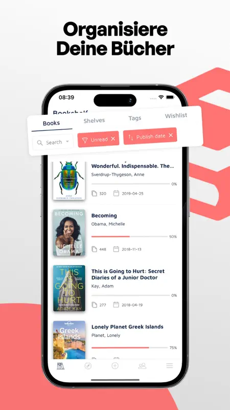 Bookshelf-Your virtual library screenshot 1 of 8