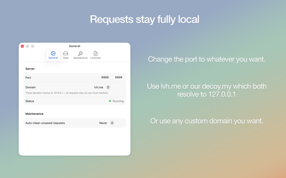 #3. Decoy - Local HTTP Mocks (macOS) Ved: Achilleas Buisman