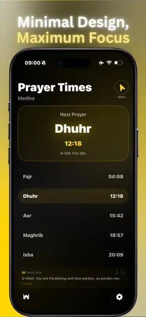 Nūr: Prayer Times & Quran screenshot 1