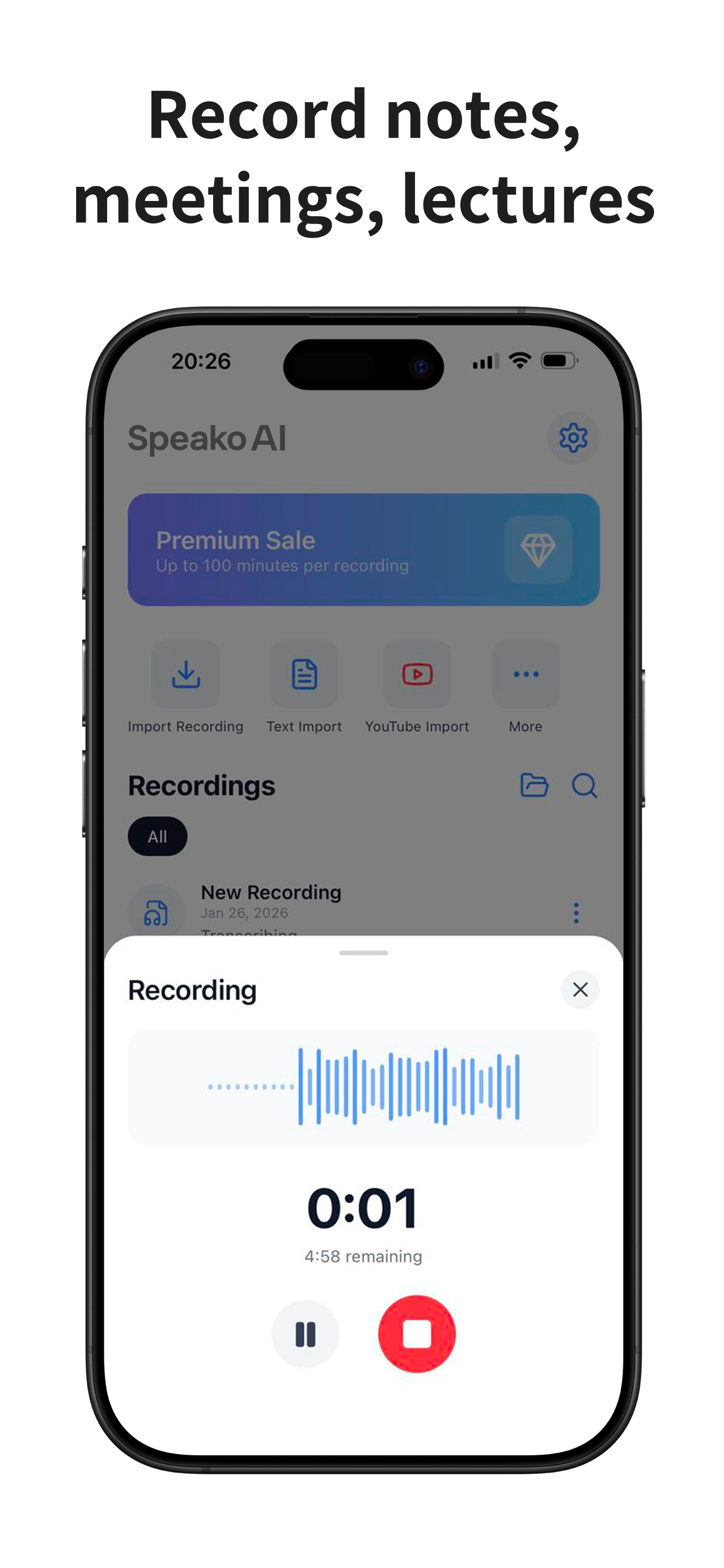 Speak AI: Voice Notes To Text screenshot 3