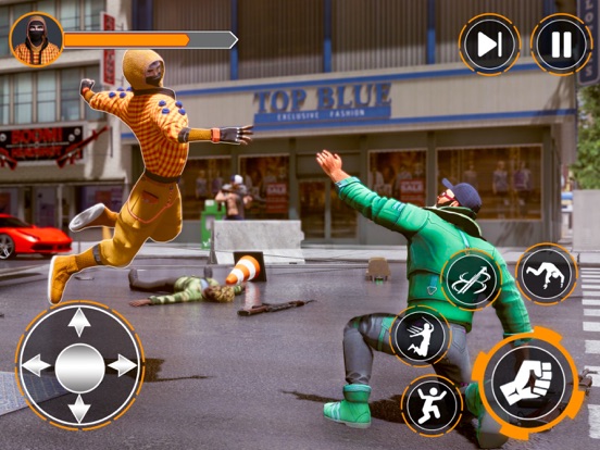Rope Fighter Hero Open City 3D
