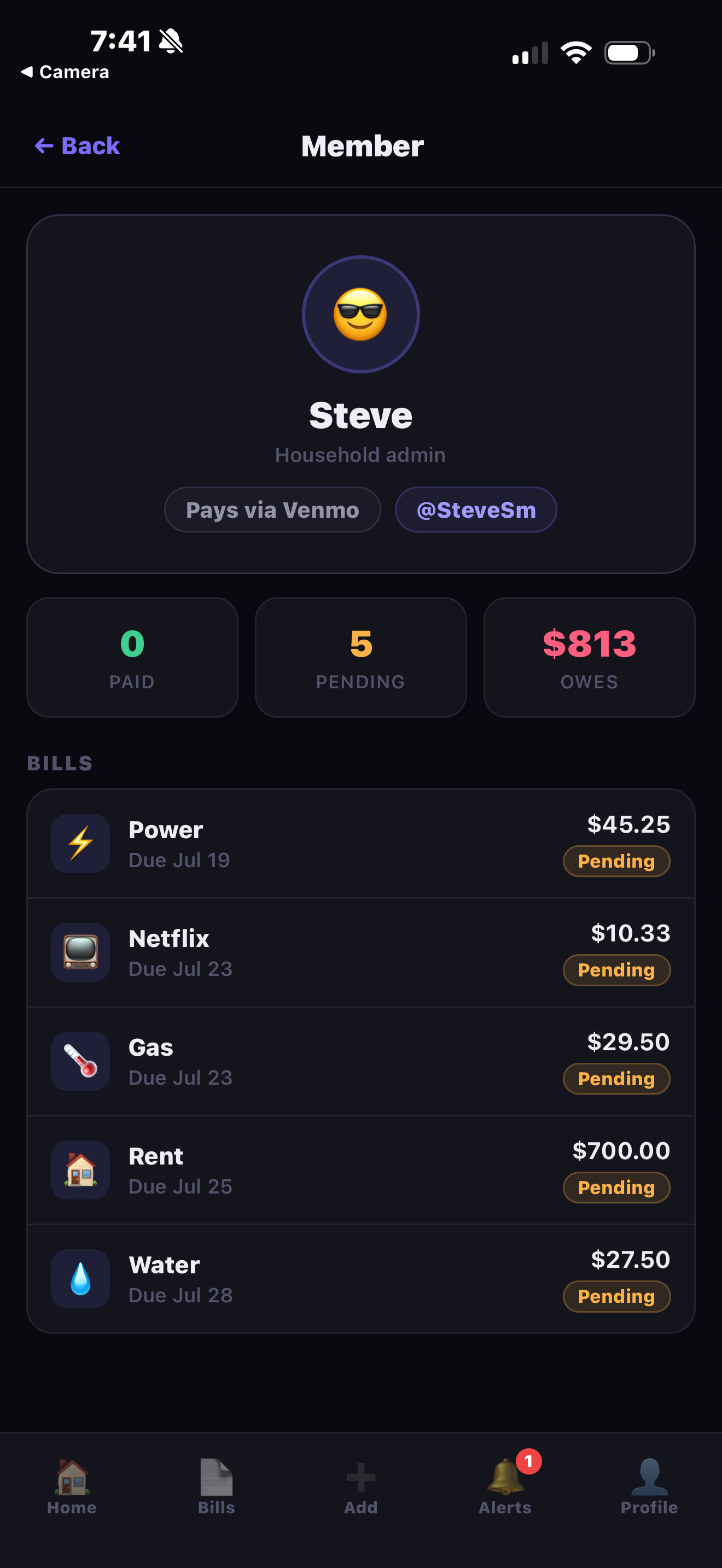 SplitHome: Roommate Bill Split screenshot 2