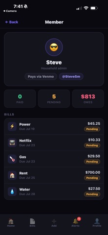 SplitHome: Roommate Bill Split Screenshot 2 of 8