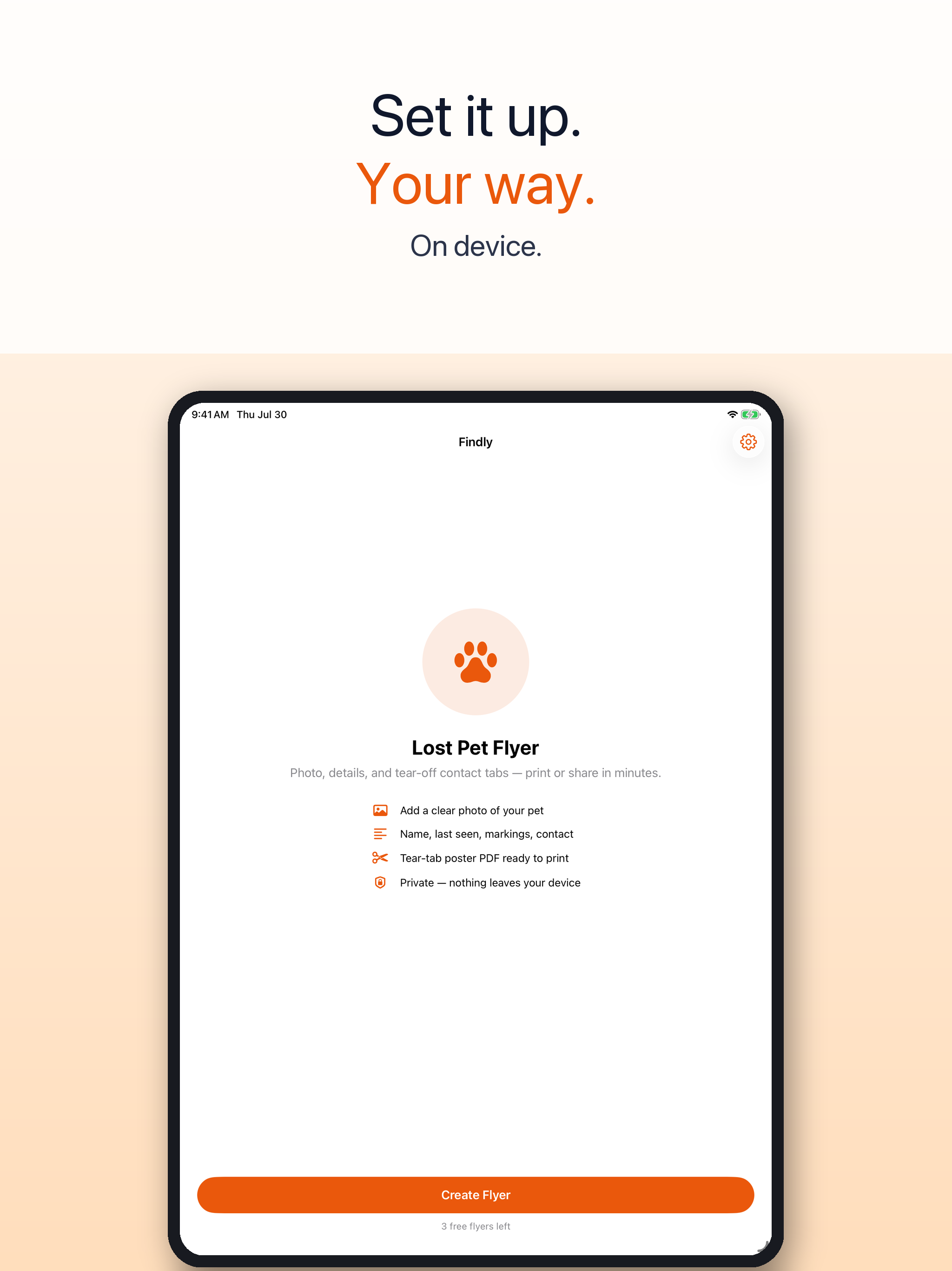 Findly: Lost Pet Flyer screenshot 6