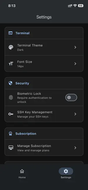 Mobile SSH Terminal iPhone screenshot 5