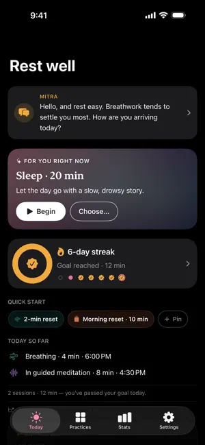 Maitora: Private AI Meditation screenshot 1