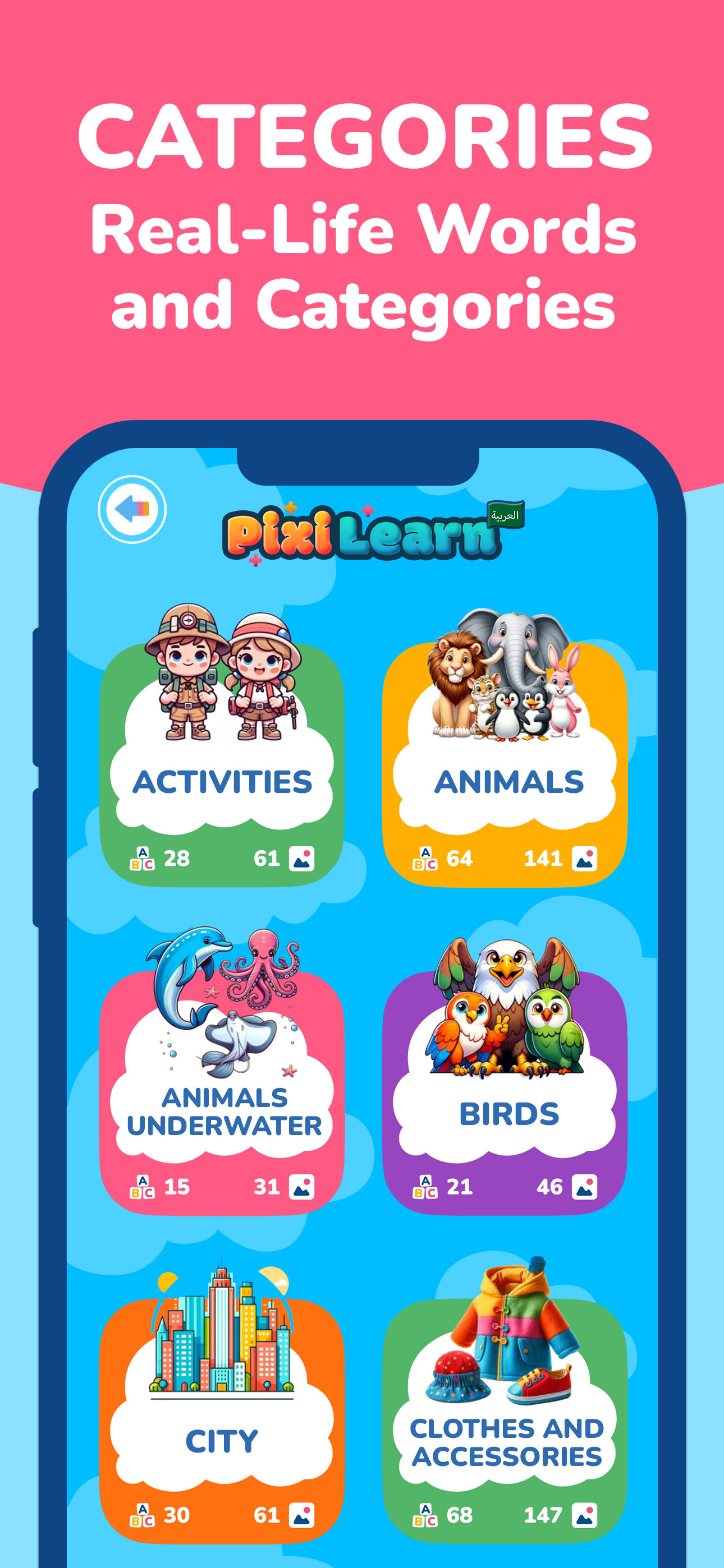 PixiLearn - Arabic FlashCards screenshot 5