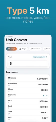 Unit Converter - Length Weight Screenshot 1 of 5