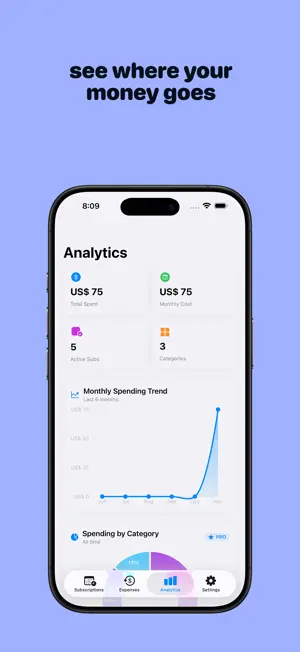 Subly - Subscription Tracker screenshot 2