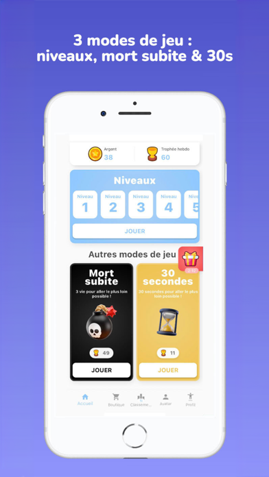 Quizia - Quiz Culture Générale Screenshot