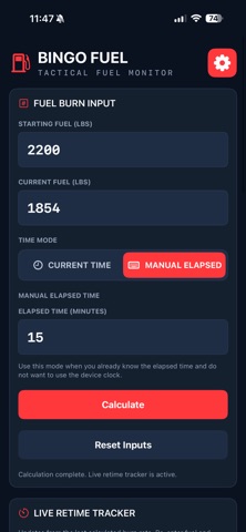 MilFuel Calculator screenshot 3