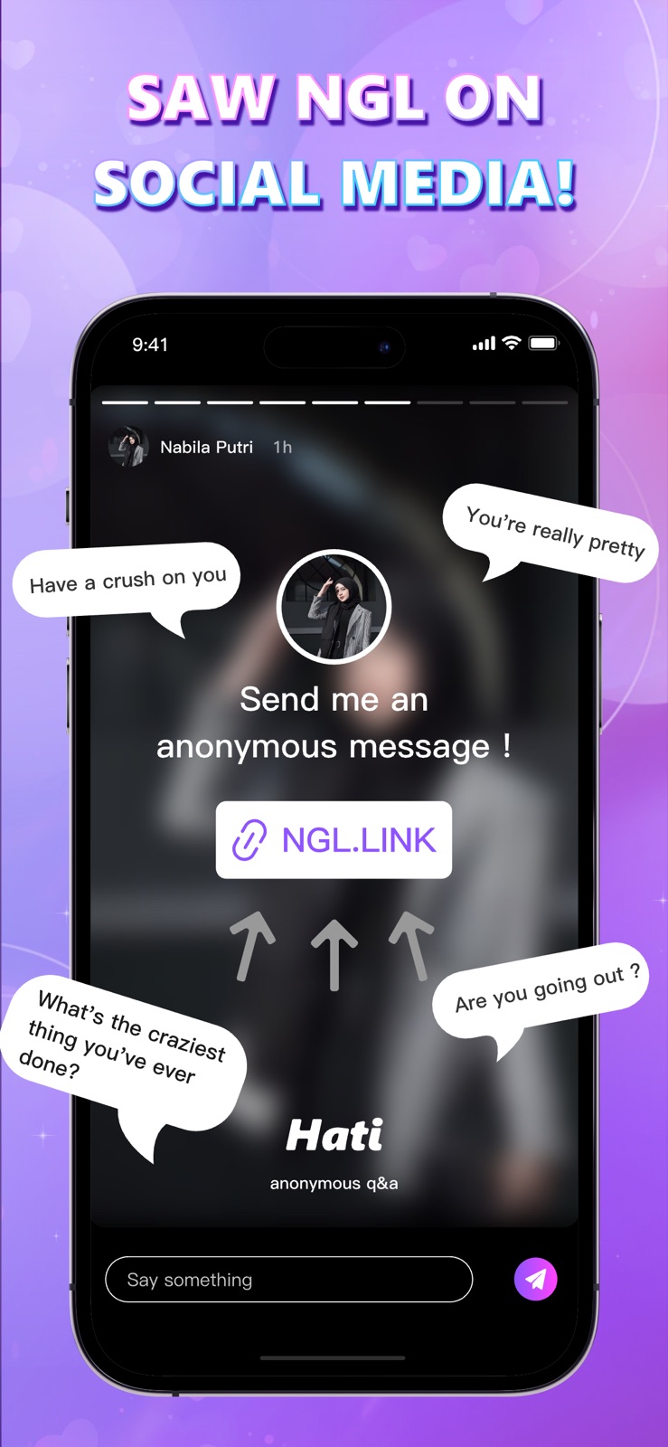 HATI: NGL, Chat, Voice Party iphone screenshot 2