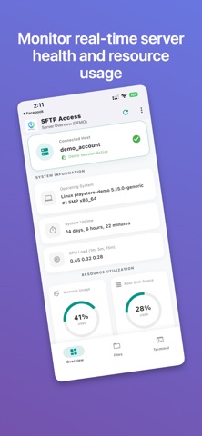 SFTP Access iPhone screenshot
