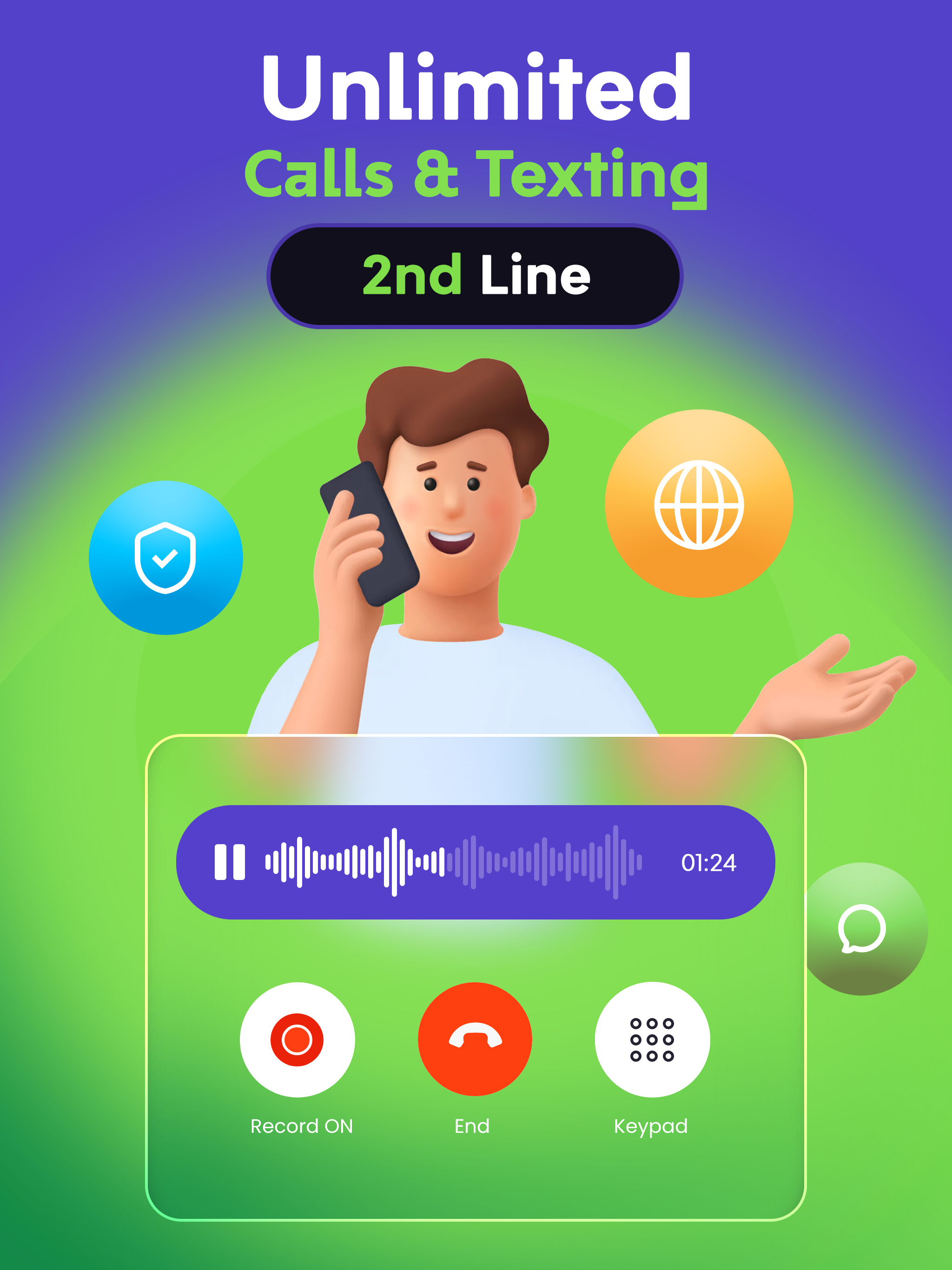 Talk Now: Second Call & Text screenshot 6