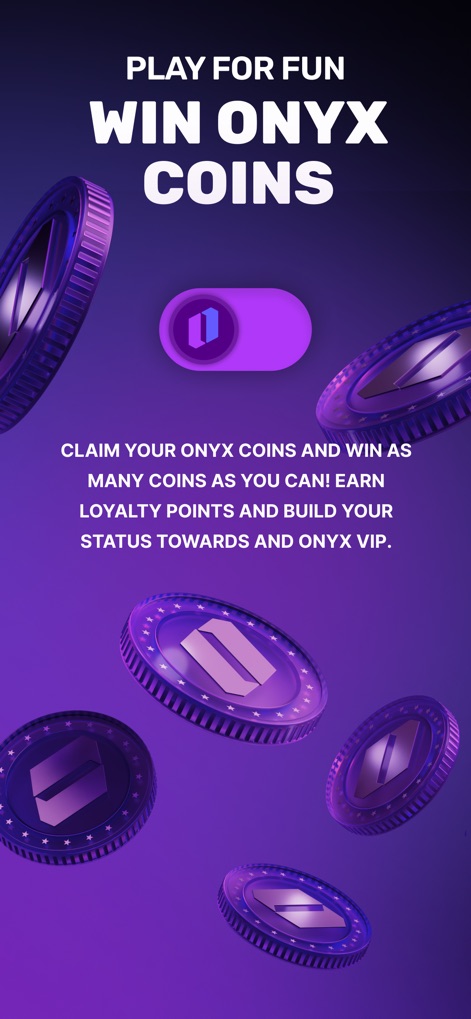 Onyx - Sports Picks - Users can engage with the app to earn valuable Onyx Coins, building loyalty points and progressing towards VIP status.
