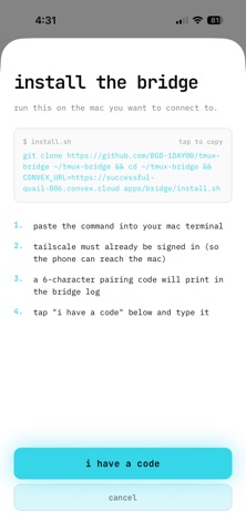 Tmux Bridge Screenshot 3 of 3