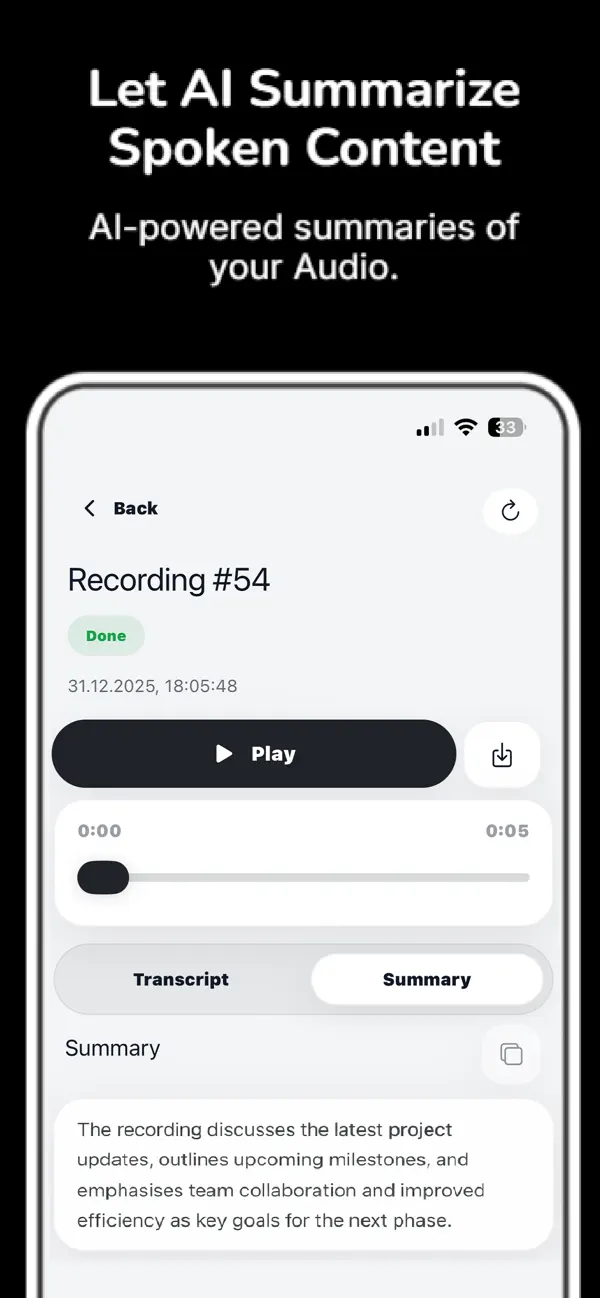 #3. Audio Transcript (iOS) di: Valeri Kluger