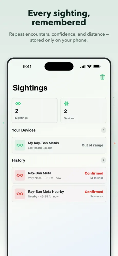Antizuck Smart Glasses Scanner screenshot 3