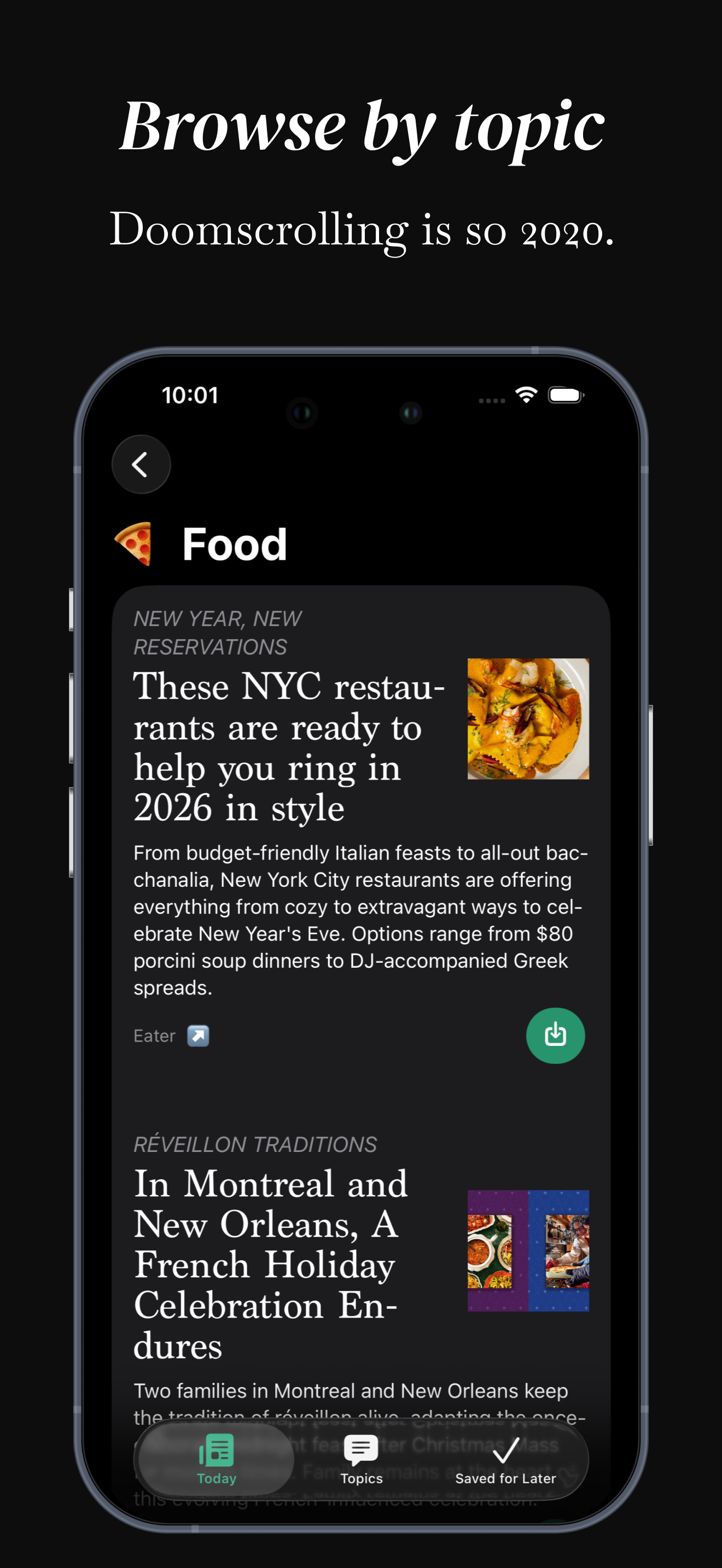 Slow News Co: Articles, Topics